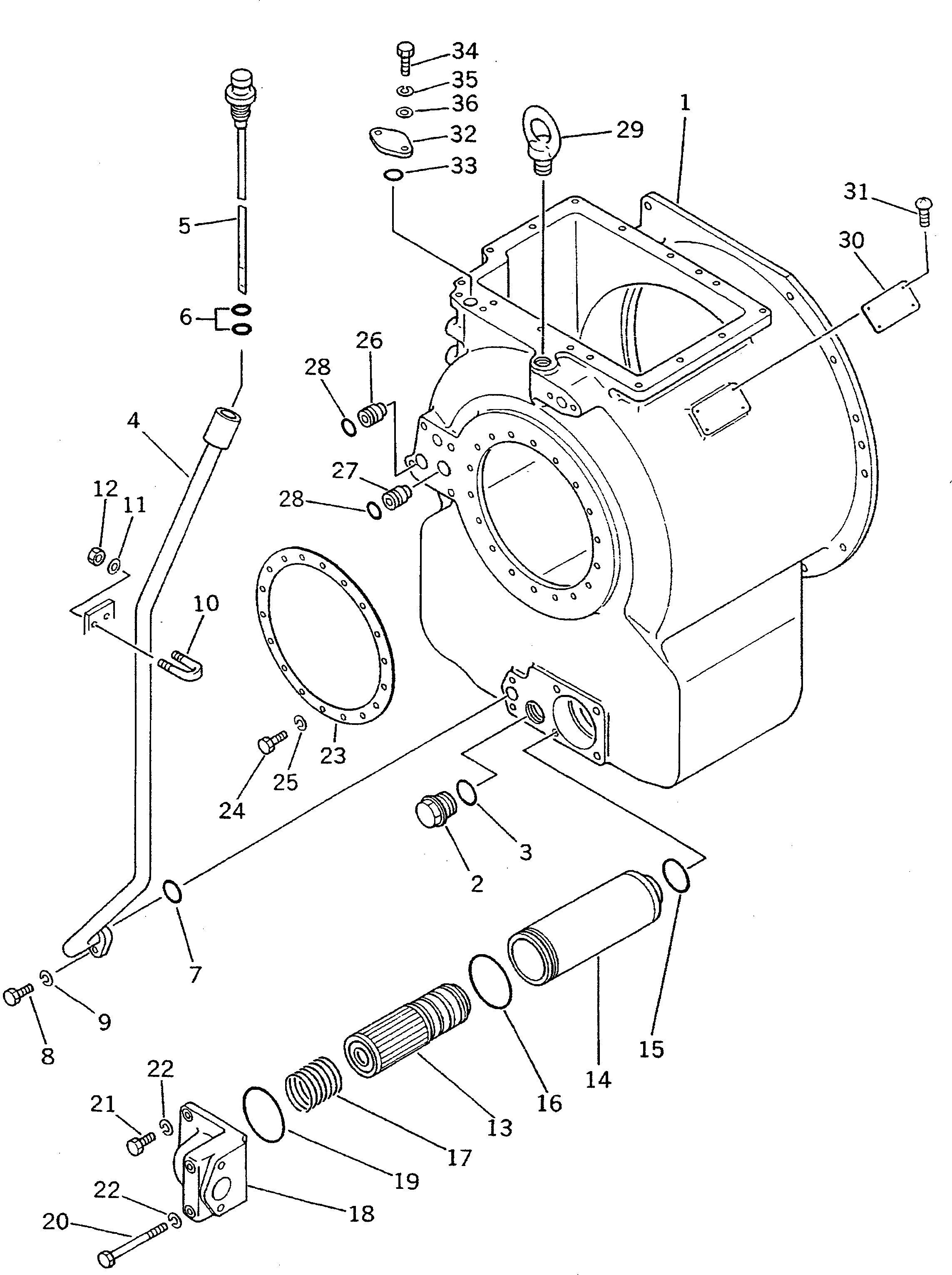 Crawler Loaders Komatsu / D75S-5 S/N 15001-UP(d75s-5c) / TORQFLOW TRANSMISSION CASE (NOISE SUPPRESSION FOR EC)(#15908-16500)(150150 : F2320-51B0) Crawler Loaders Komatsu / D75S-5 S/N 15001-UP(d75s-5c) / TORQFLOW TRANSMISSION CASE (NOISE SUPPRESSION FOR EC)(#15908-16500)(150150 : F2320-51B0)