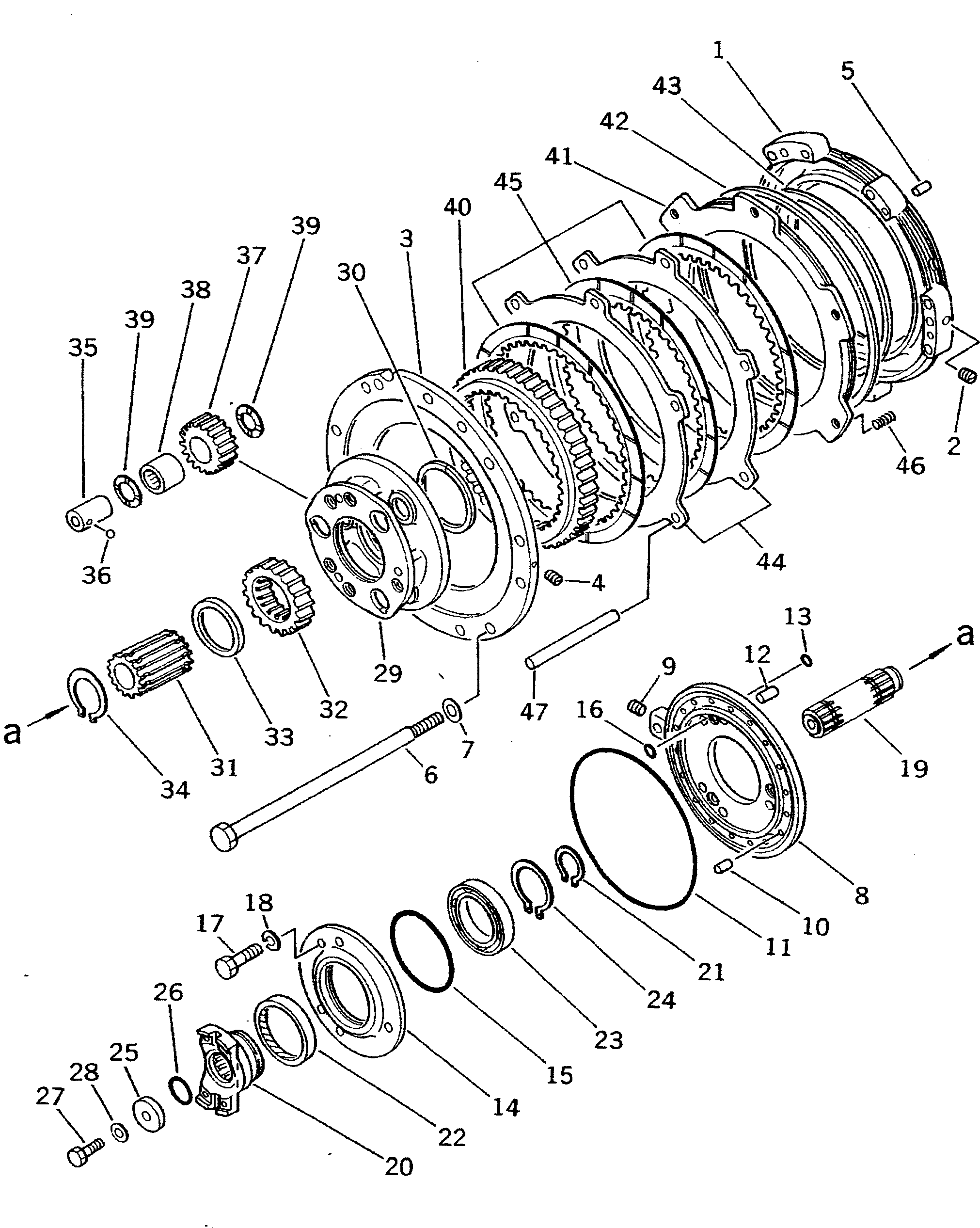 Crawler Loaders Komatsu / D75S-5 S/N 15001-UP(d75s-5c) / FORWARD CLUTCH(#15001-16054)(150180 : F2320-53A0) Crawler Loaders Komatsu / D75S-5 S/N 15001-UP(d75s-5c) / FORWARD CLUTCH(#15001-16054)(150180 : F2320-53A0)
