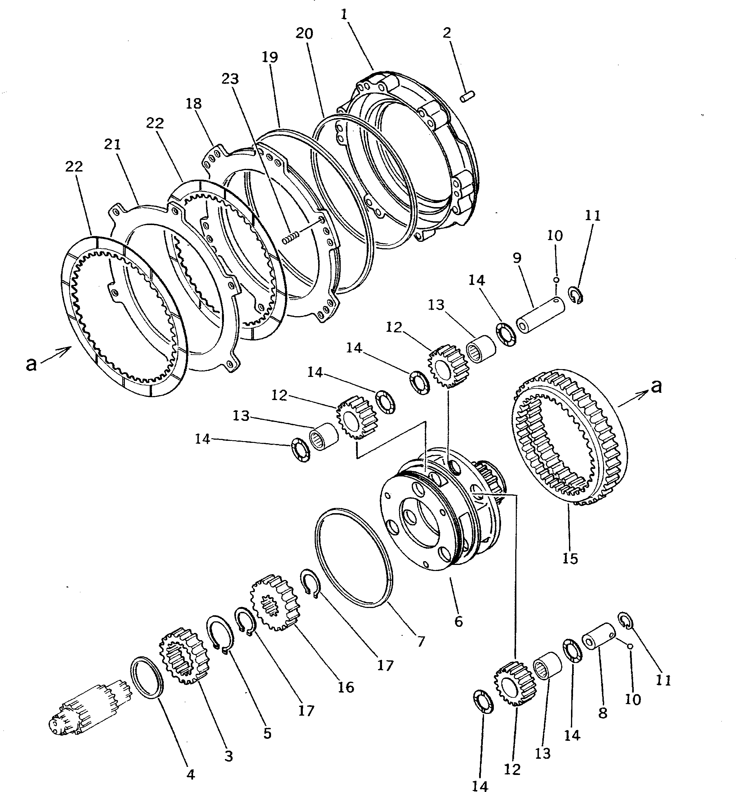 Crawler Loaders Komatsu / D75S-5 S/N 15001-UP(d75s-5c) / REVERSE CLUTCH(#15001-16054)(150220 : F2320-54A0) Crawler Loaders Komatsu / D75S-5 S/N 15001-UP(d75s-5c) / REVERSE CLUTCH(#15001-16054)(150220 : F2320-54A0)