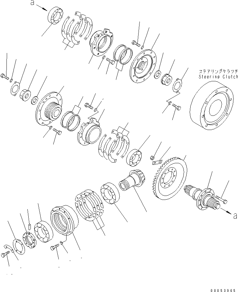 Crawler Loaders Komatsu / D75S-5 S/N 15001-UP(d75s-5c) / BEVEL GEAR AND SHAFT(150390 : F2350-01A0)