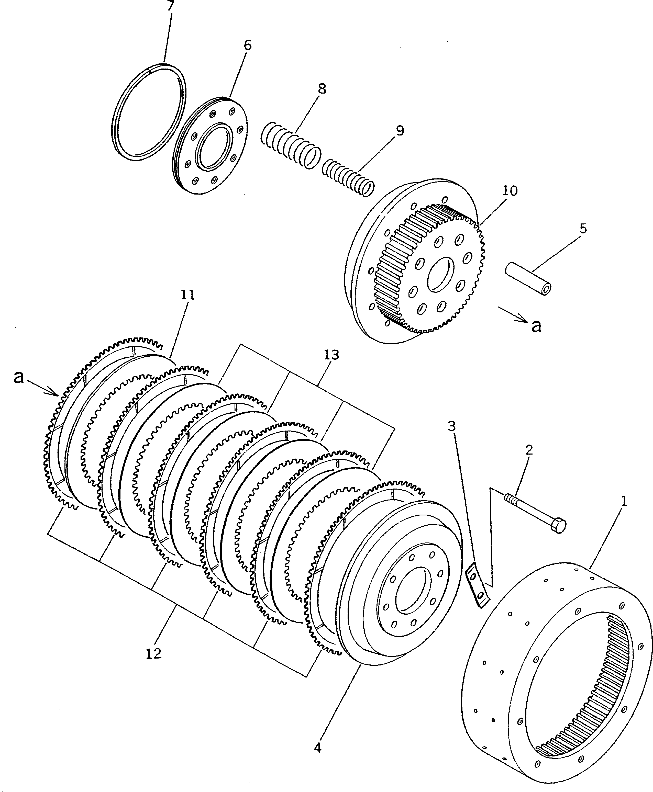 Crawler Loaders Komatsu / D75S-5 S/N 15001-UP(d75s-5c) / STEERING CLUTCH(150400 : F2360-01A0) Crawler Loaders Komatsu / D75S-5 S/N 15001-UP(d75s-5c) / STEERING CLUTCH(150400 : F2360-01A0)
