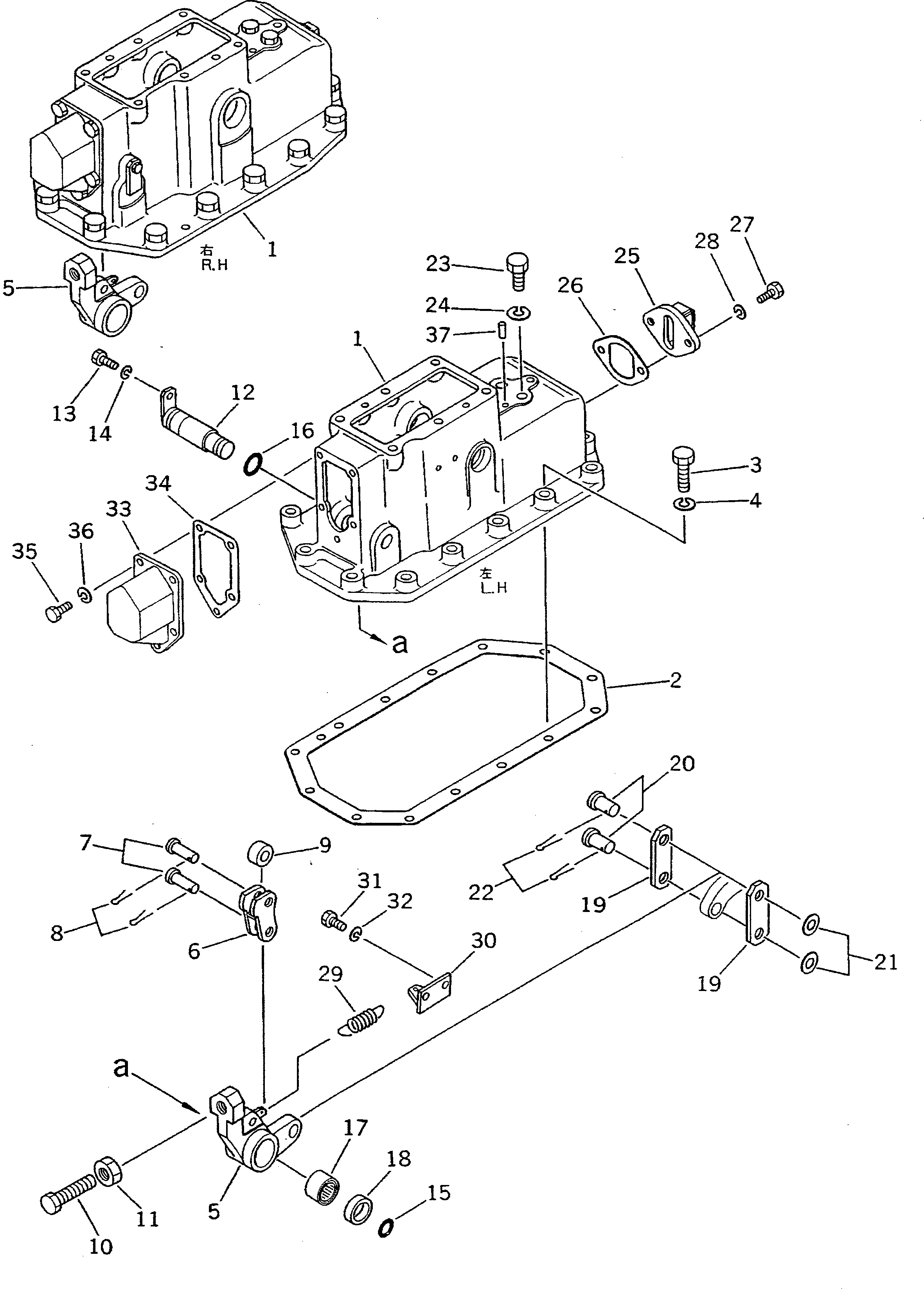 Crawler Loaders Komatsu / D75S-5 S/N 15001-UP(d75s-5c) / STEERING CASE COVER(150410 : F2370-01A0) Crawler Loaders Komatsu / D75S-5 S/N 15001-UP(d75s-5c) / STEERING CASE COVER(150410 : F2370-01A0)