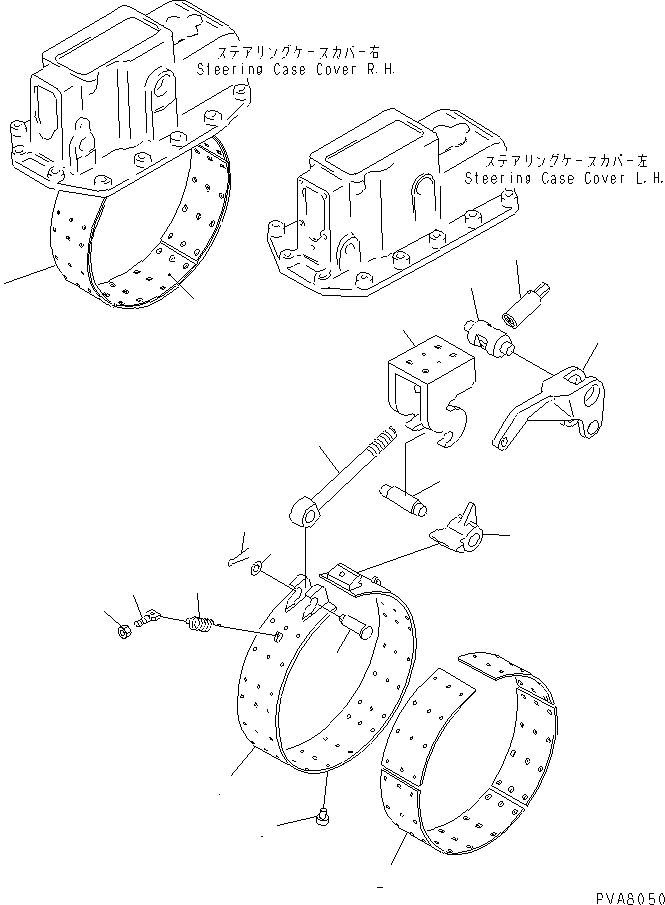 Crawler Loaders Komatsu / D75S-5 S/N 15001-UP(d75s-5c) / BRAKE BAND(150420 : F2370-02A0)