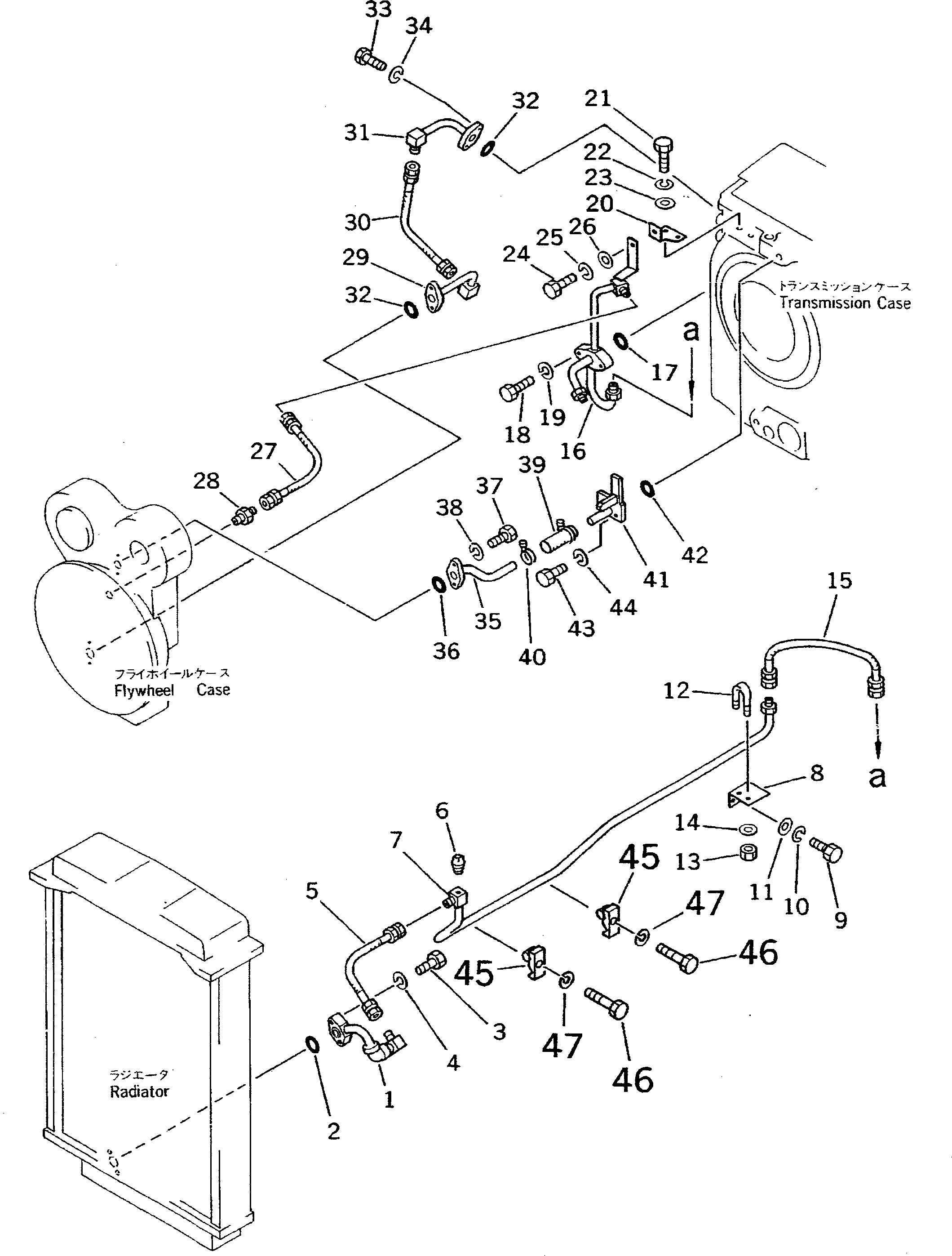 Crawler Loaders Komatsu / D75S-5 S/N 15001-UP(d75s-5c) / TRANSMISSION OIL PIPING (3/3) (NOISE SUPPRESSION FOR EC)(#15908-16500)(150560 : F2730-03B0) Crawler Loaders Komatsu / D75S-5 S/N 15001-UP(d75s-5c) / TRANSMISSION OIL PIPING (3/3) (NOISE SUPPRESSION FOR EC)(#15908-16500)(150560 : F2730-03B0)