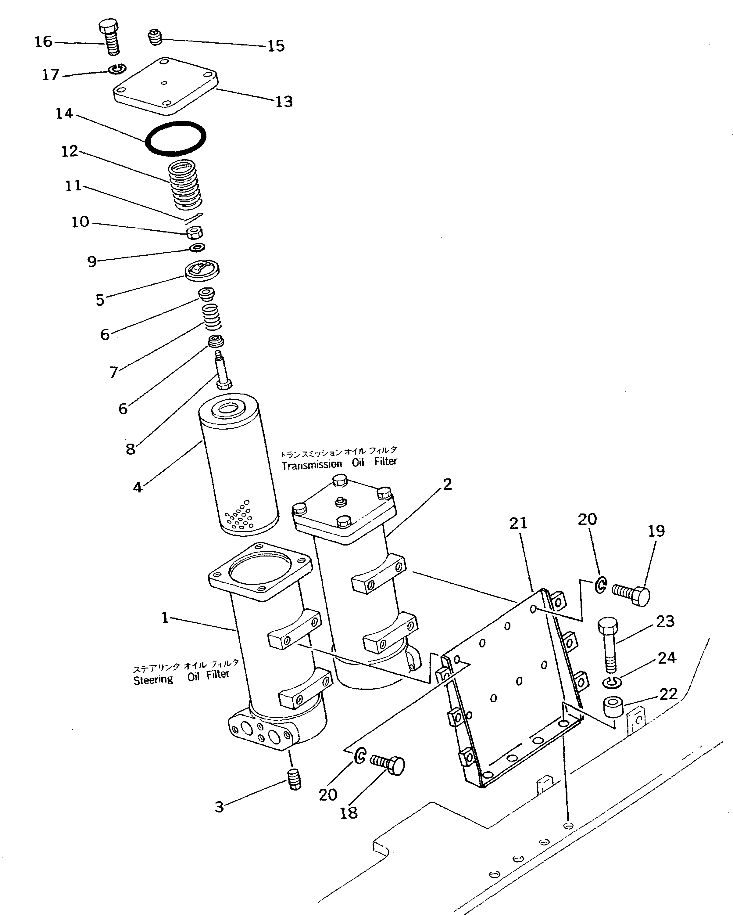 Crawler Loaders Komatsu / D75S-5 S/N 15001-UP(d75s-5c) / STEERING AND TRANSMISSION OIL FILTER (NOISE SUPPRESSION FOR EC)(#15908-16500)(150590 : F2740-02A1) Crawler Loaders Komatsu / D75S-5 S/N 15001-UP(d75s-5c) / STEERING AND TRANSMISSION OIL FILTER (NOISE SUPPRESSION FOR EC)(#15908-16500)(150590 : F2740-02A1)