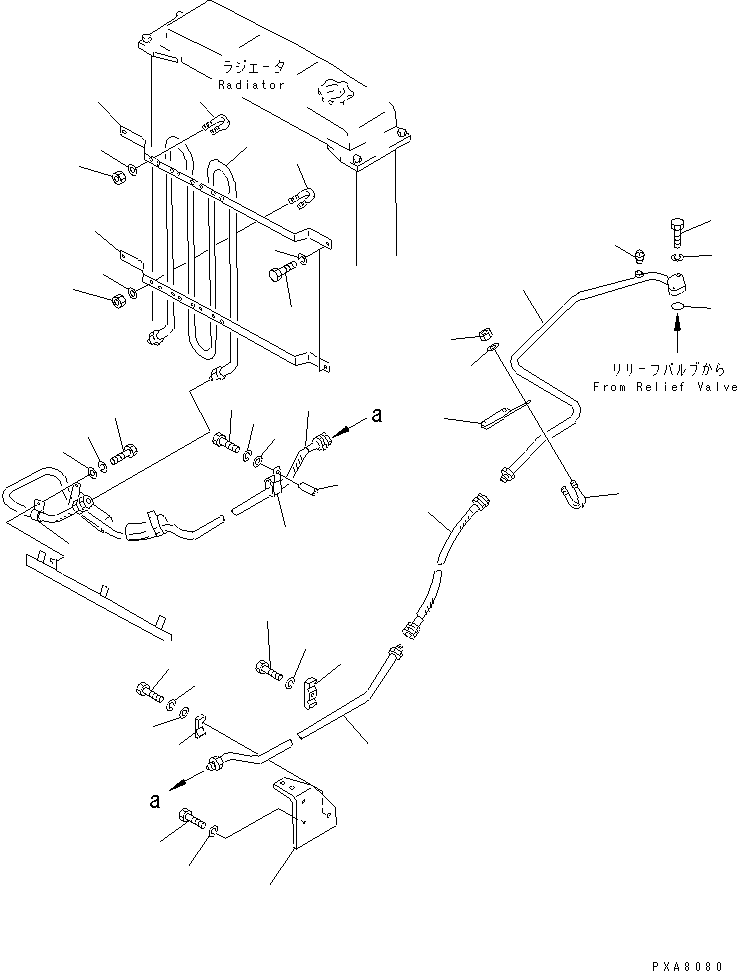 Crawler Loaders Komatsu / D75S-5 S/N 15001-UP(d75s-5c) / OIL COOLER (1/2) (OP)(150650 : F2740-07A0)