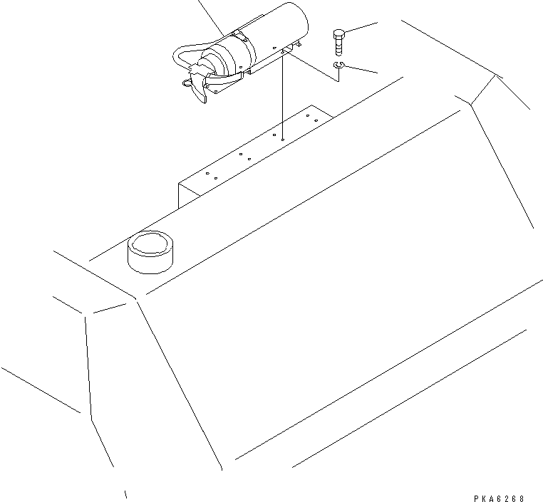 Crawler Loaders Komatsu / D75S-5 S/N 15001-UP(d75s-5c) / FIRE EXTINGUISHER(240510 : K0830-01A0)