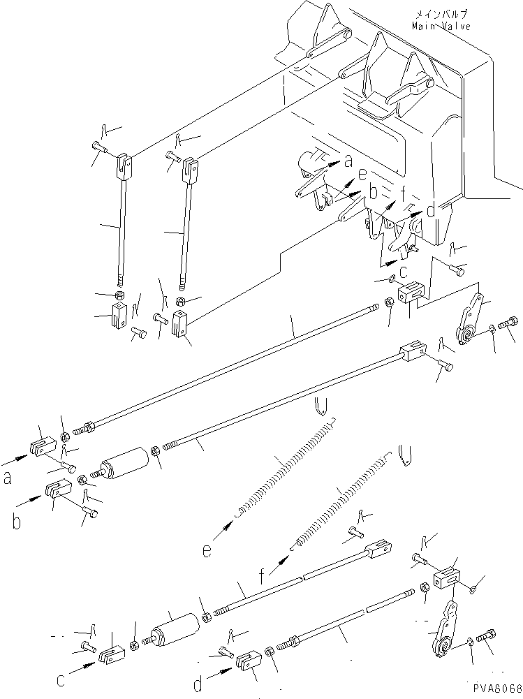 Crawler Loaders Komatsu / D75S-5 S/N 15001-UP(d75s-5c) / STEERING LINKAGE (1/3)(240710 : K2491-01A0)