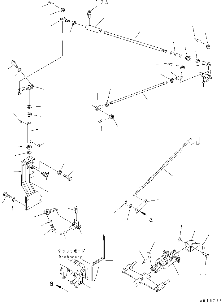 Crawler Loaders Komatsu / D75S-5 S/N 15001-UP(d75s-5c) / STEERING LINKAGE (3/3)(240730 : K2491-03A0)