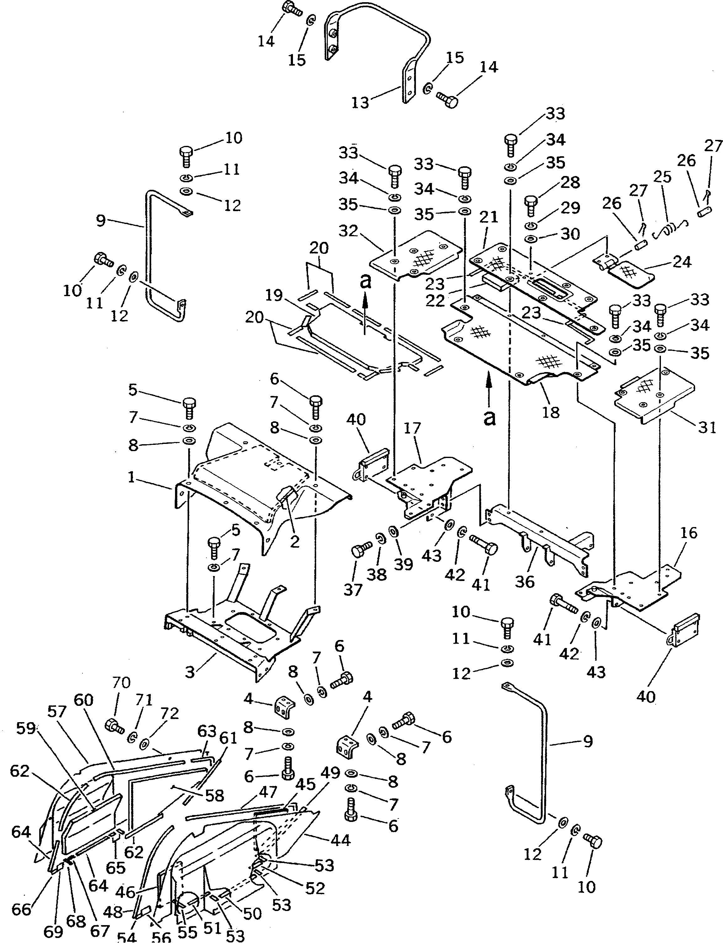 Crawler Loaders Komatsu / D75S-5 S/N 15001-UP(d75s-5c) / DASHBOARD AND FLOOR PLATE (NOISE SUPPRESSION FOR EC)(#15908-16500)(270090 : M2143-01A2) Crawler Loaders Komatsu / D75S-5 S/N 15001-UP(d75s-5c) / DASHBOARD AND FLOOR PLATE (NOISE SUPPRESSION FOR EC)(#15908-16500)(270090 : M2143-01A2)