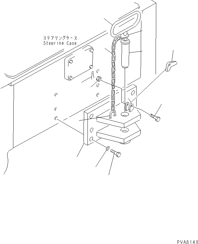 Crawler Loaders Komatsu / D75S-5 S/N 15001-UP(d75s-5c) / HITCH (TBG SPEC.)(#15001-16500)(330210 : T2810-01A1)