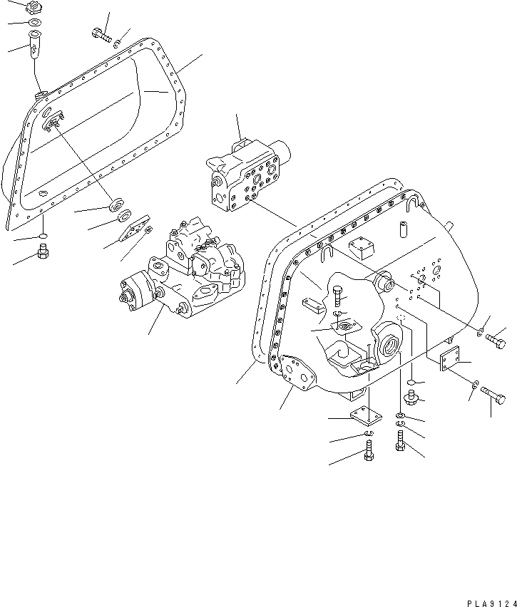 Crawler Loaders Komatsu / D75S-5 S/N 15001-UP(d75s-5c) / HYDRAULIC TANK (WITH RIPPER) (1/8)(450200 : Y1662-01A0)