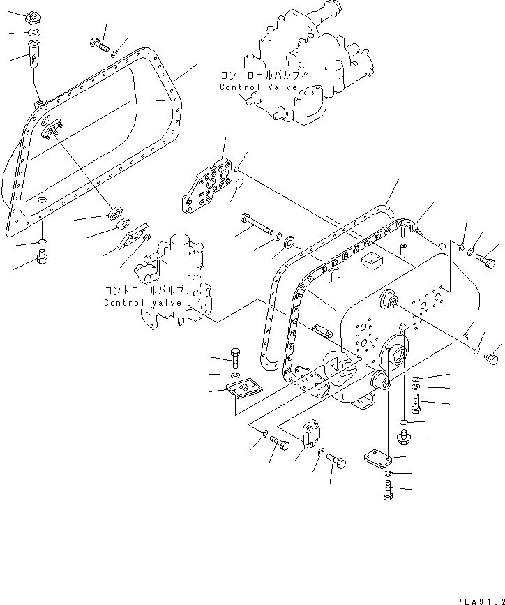 Crawler Loaders Komatsu / D75S-5 S/N 15001-UP(d75s-5c) / HYDRAULIC TANK (FOR GENERAL PURPOSE BUCKET) (1/8)(450280 : Y1663-01A0)