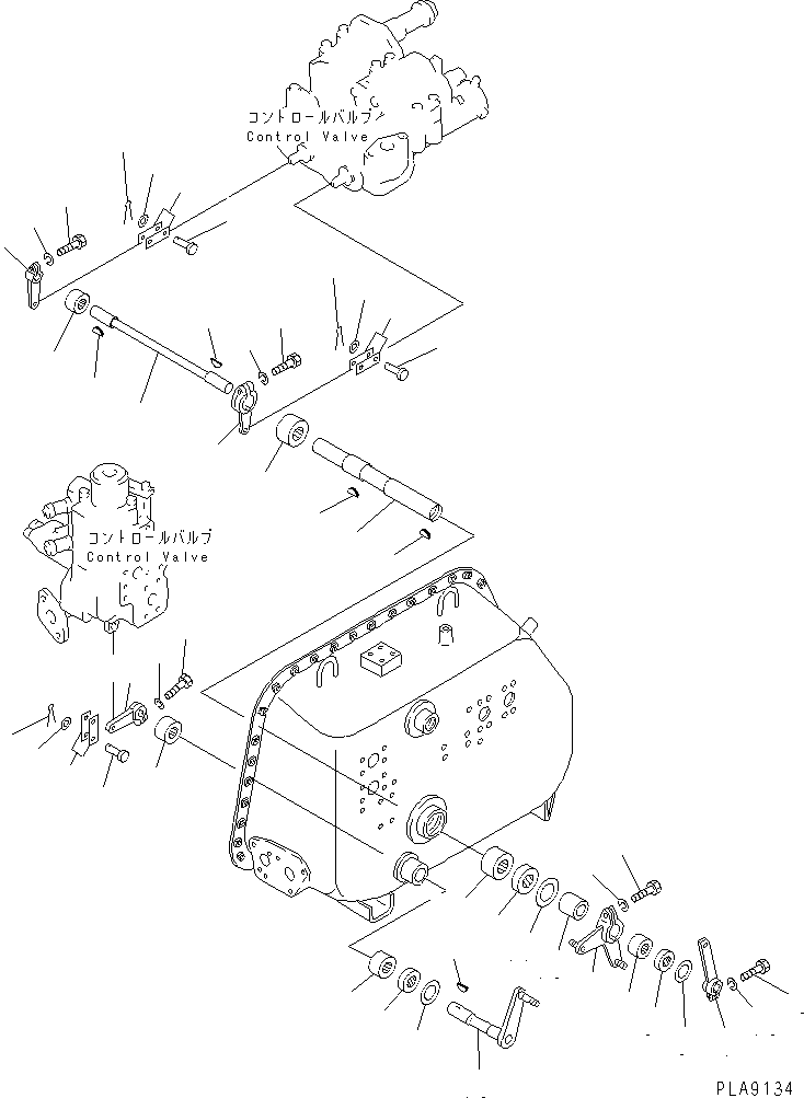 Crawler Loaders Komatsu / D75S-5 S/N 15001-UP(d75s-5c) / HYDRAULIC TANK (FOR GENERAL PURPOSE BUCKET) (3/8)(450300 : Y1663-03A0)