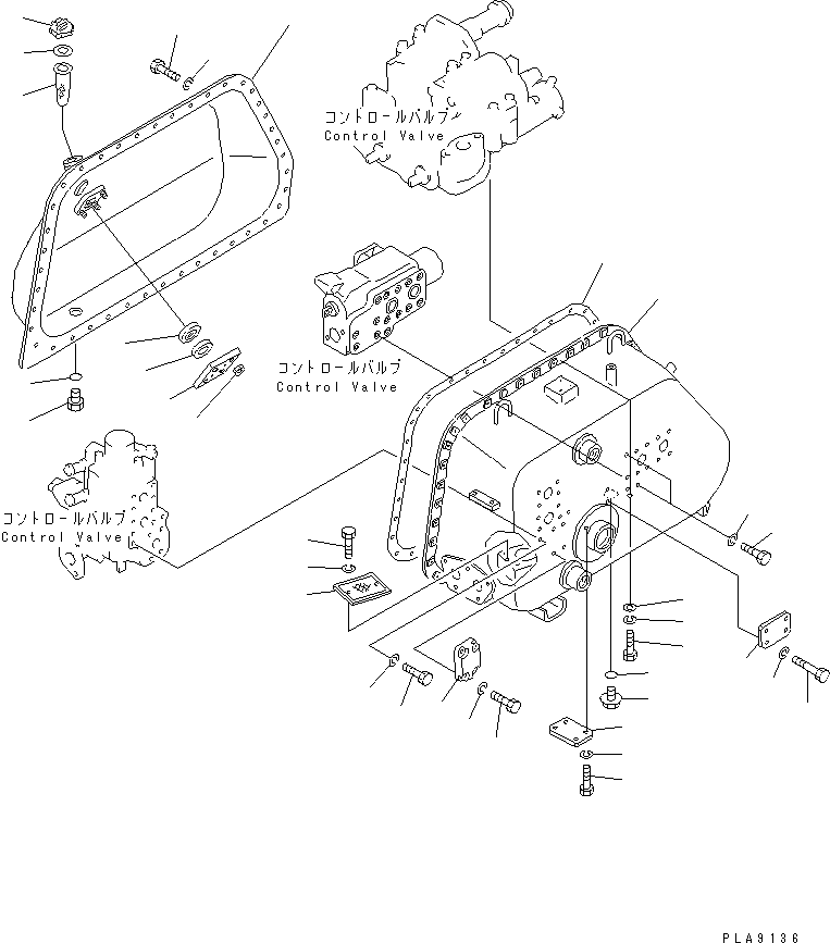 Crawler Loaders Komatsu / D75S-5 S/N 15001-UP(d75s-5c) / HYDRAULIC TANK (FOR GENERAL PURPOSE BUCKET AND RIPPER) (1/8)(450360 : Y1664-01A0)