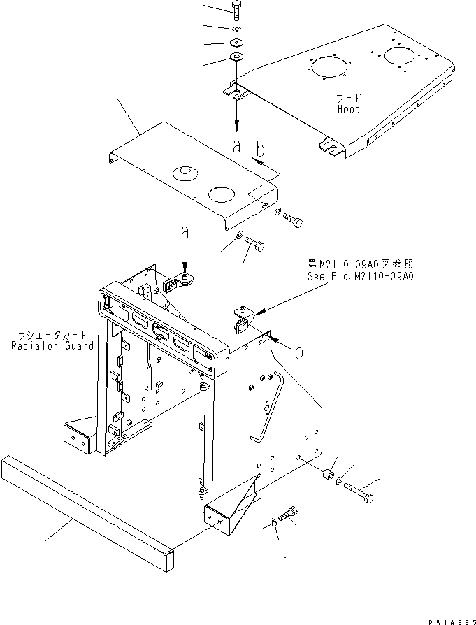 Pipelayers Komatsu / D85C-21 S/N 36551-UP (For C.I.S. -50cent. Spec.)(d85c-21c) / RADIATOR GUARD RELATED PARTS(270170 : M2113-01A0)