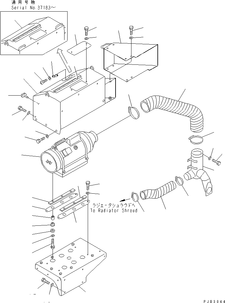 Pipelayers Komatsu / D85C-21 S/N 36551-UP (For C.I.S. -50cent. Spec.)(d85c-21c) / ROCKET HEATER(270440 : M2216-01A0)