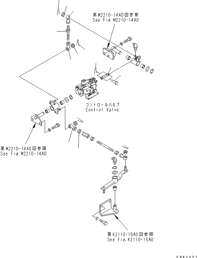 Pipelayers Komatsu / D85C-21 S/N 36551-UP (For C.I.S. -50cent. Spec.)(d85c-21c) / COUNTER WEIGHT CONTROL LINKAGE(330040 : T2212-01A0)
