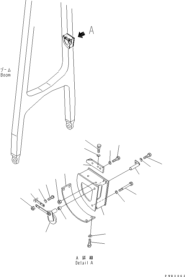 Pipelayers Komatsu / D85C-21 S/N 36551-UP (For C.I.S. -50cent. Spec.)(d85c-21c) / ANGLE GAUGE (7.3M) (SAFETY REGULATION FOR C.I.S.)(#37594-)(330170 : T2224-01A2)