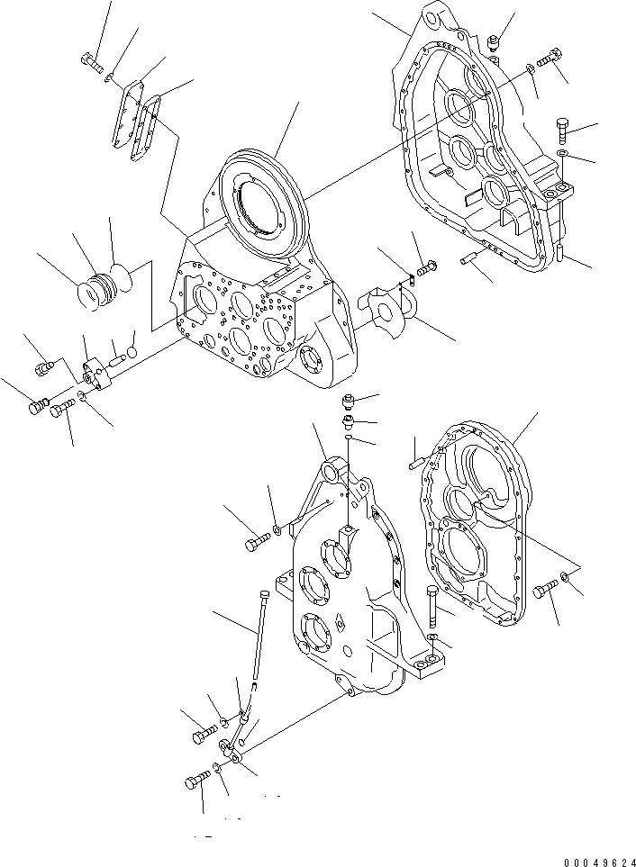 Pipelayers Komatsu / D85C-21 S/N 36551-UP (For C.I.S. -50cent. Spec.)(d85c-21c) / WINCH (CASE)(330260 : T2240-01A1)