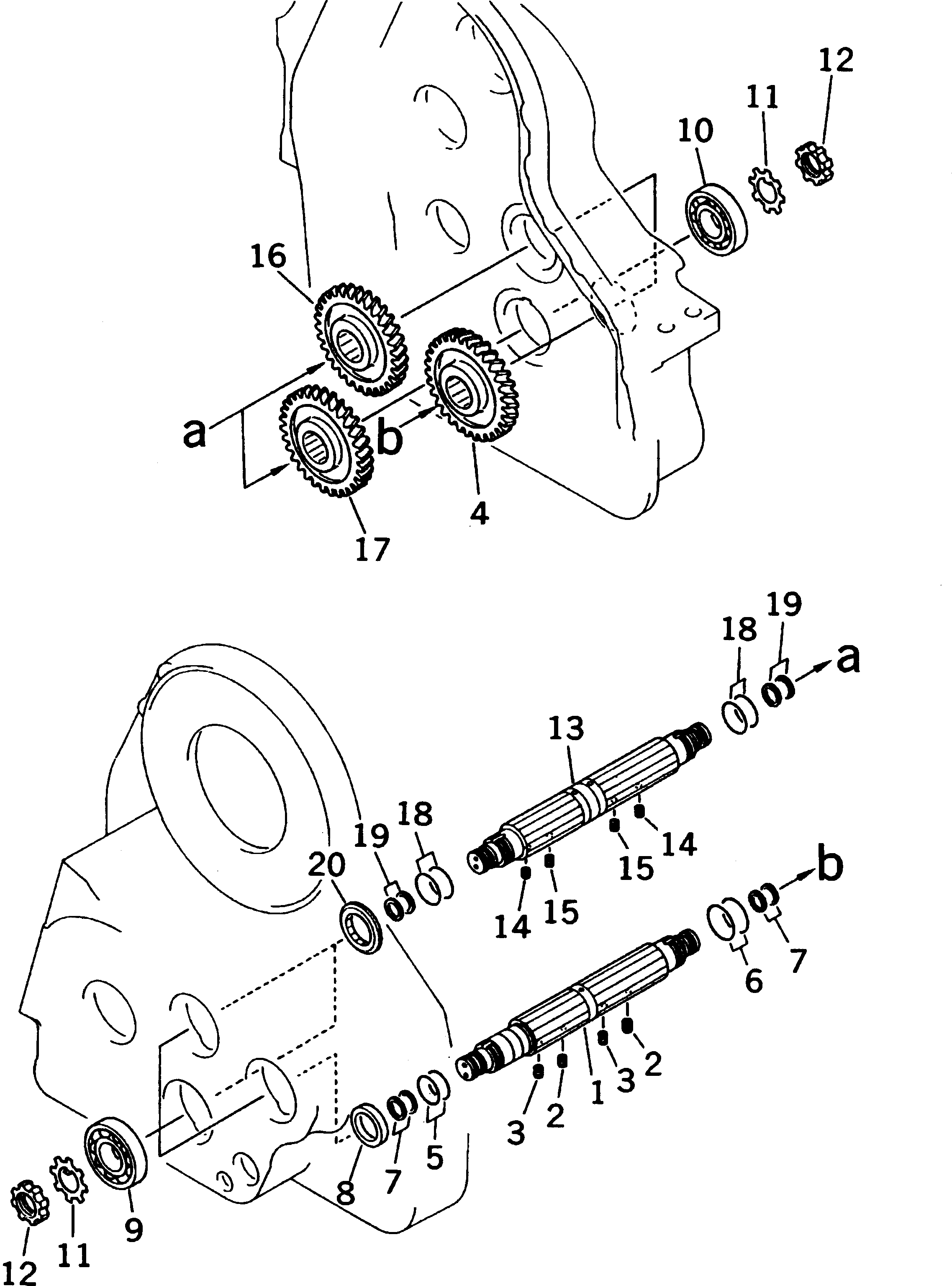 Pipelayers Komatsu / D85C-21 S/N 36551-UP (For C.I.S. -50cent. Spec.)(d85c-21c) / WINCH (2ND ? 3RD AND 4TH SHAFT)(330280 : T2240-03A1) Pipelayers Komatsu / D85C-21 S/N 36551-UP (For C.I.S. -50cent. Spec.)(d85c-21c) / WINCH (2ND ? 3RD AND 4TH SHAFT)(330280 : T2240-03A1)