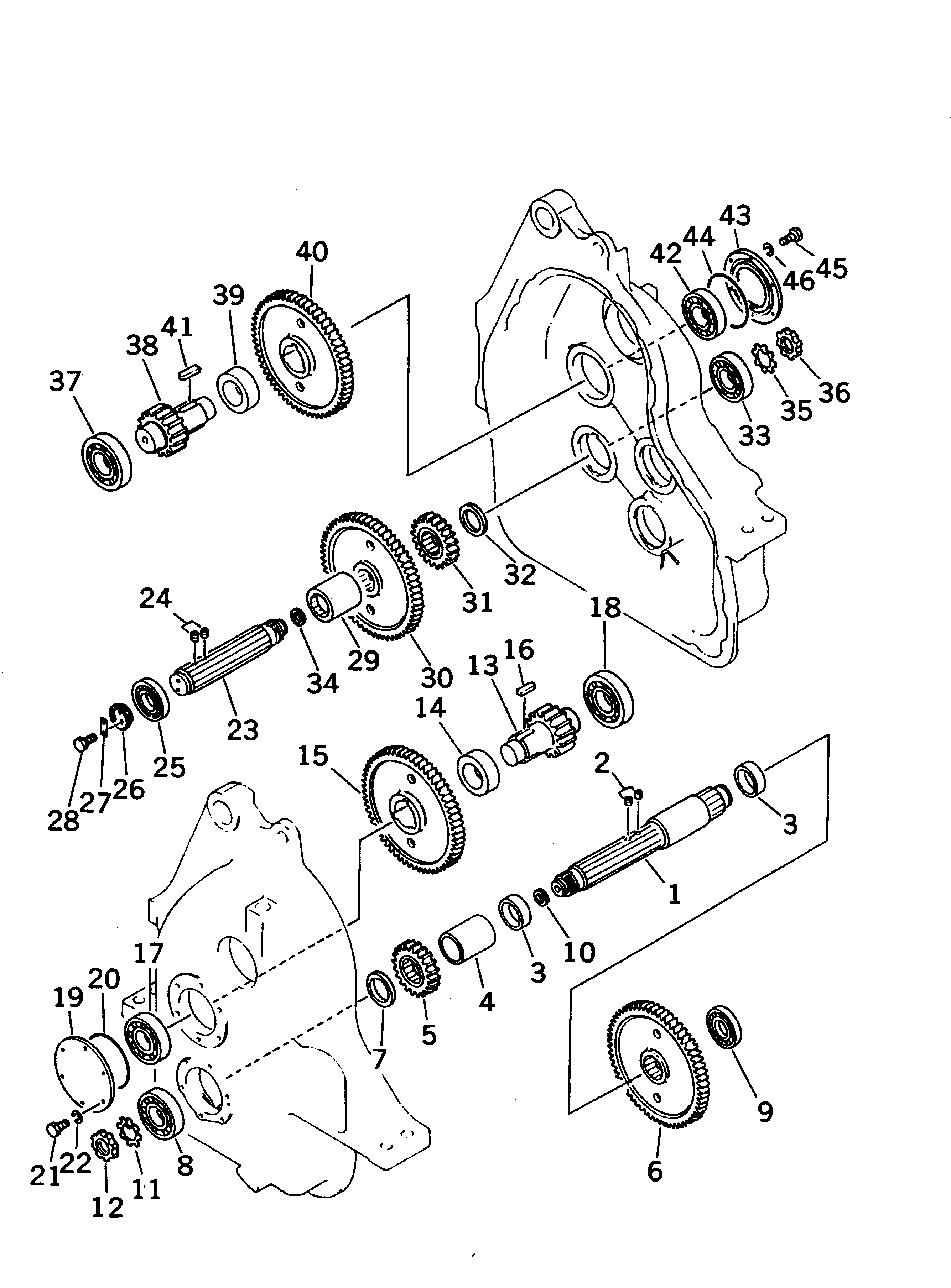 Pipelayers Komatsu / D85C-21 S/N 36551-UP (For C.I.S. -50cent. Spec.)(d85c-21c) / WINCH (5TH AND 6TH SHAFT)(330290 : T2240-04A1) Pipelayers Komatsu / D85C-21 S/N 36551-UP (For C.I.S. -50cent. Spec.)(d85c-21c) / WINCH (5TH AND 6TH SHAFT)(330290 : T2240-04A1)