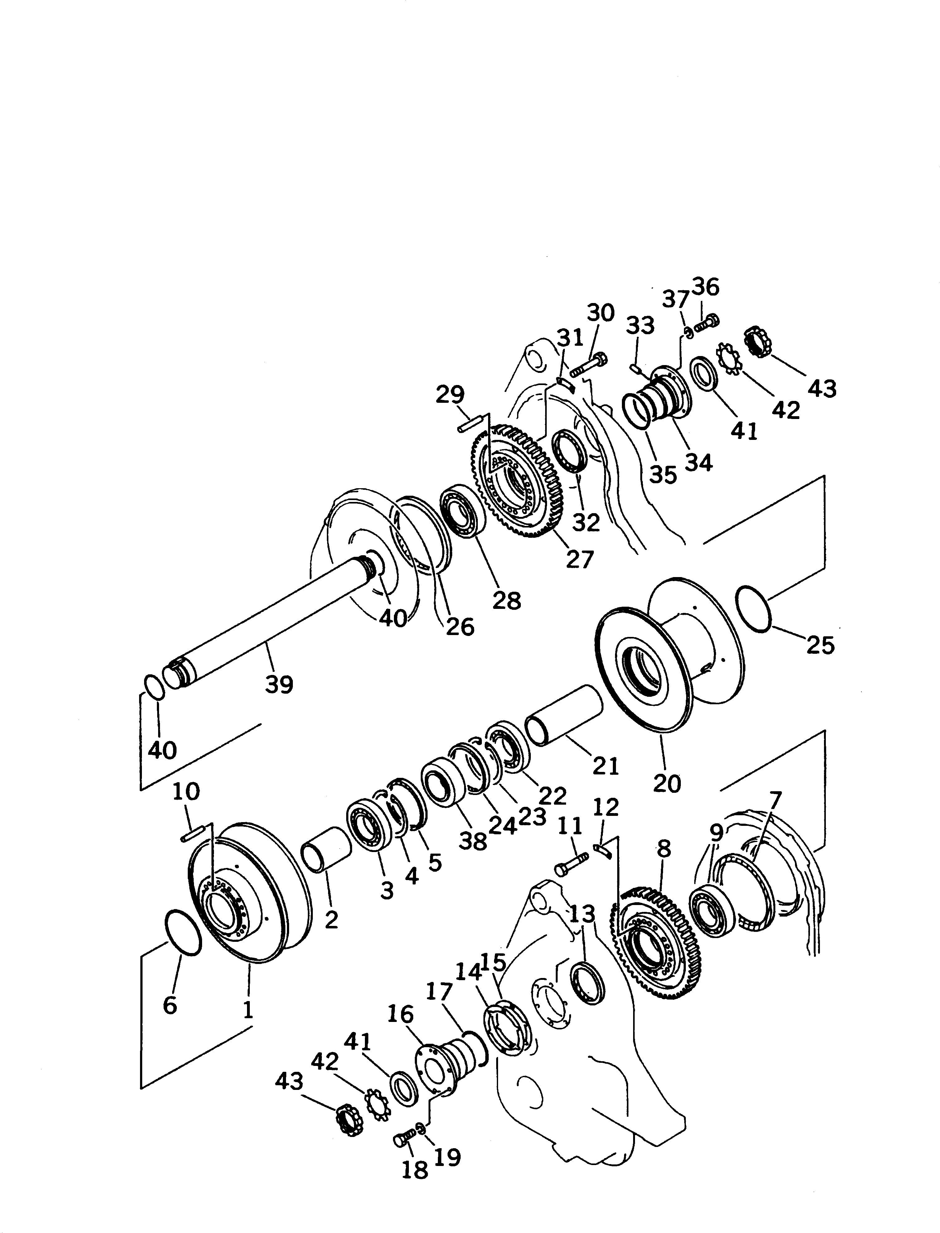 Pipelayers Komatsu / D85C-21 S/N 36551-UP (For C.I.S. -50cent. Spec.)(d85c-21c) / WINCH (7TH SHAFT)(330300 : T2240-05A1) Pipelayers Komatsu / D85C-21 S/N 36551-UP (For C.I.S. -50cent. Spec.)(d85c-21c) / WINCH (7TH SHAFT)(330300 : T2240-05A1)