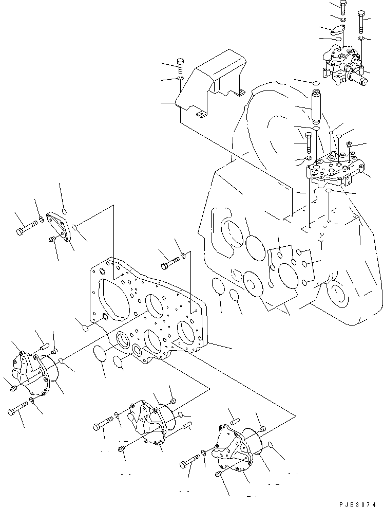 Pipelayers Komatsu / D85C-21 S/N 36551-UP (For C.I.S. -50cent. Spec.)(d85c-21c) / WINCH (VALVE SEAT) (3/3)(330330 : T2240-08A1)