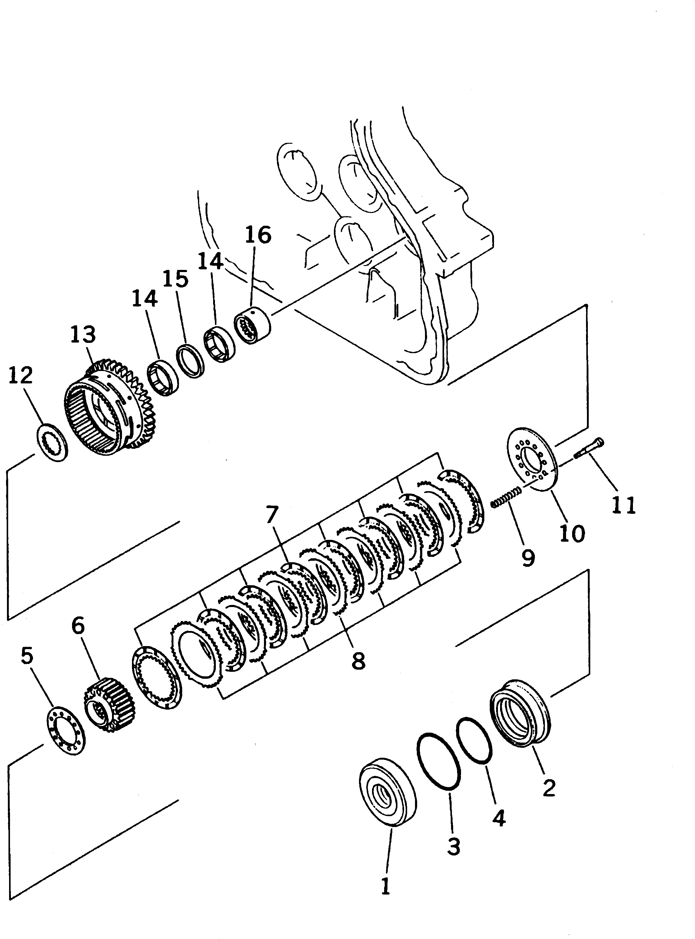 Pipelayers Komatsu / D85C-21 S/N 36551-UP (For C.I.S. -50cent. Spec.)(d85c-21c) / WINCH CLUTCH (LOW)(330370 : T2240-12A1) Pipelayers Komatsu / D85C-21 S/N 36551-UP (For C.I.S. -50cent. Spec.)(d85c-21c) / WINCH CLUTCH (LOW)(330370 : T2240-12A1)