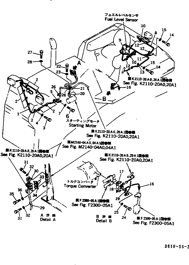 Crawler Loaders Komatsu / D85ESS-2 S/N 3001-3033 (For Southeast Asia)(d85ess-c) / VEHICLE WIRING(#3001-)(120020 : E0200-01A1) Crawler Loaders Komatsu / D85ESS-2 S/N 3001-3033 (For Southeast Asia)(d85ess-c) / VEHICLE WIRING(#3001-)(120020 : E0200-01A1)