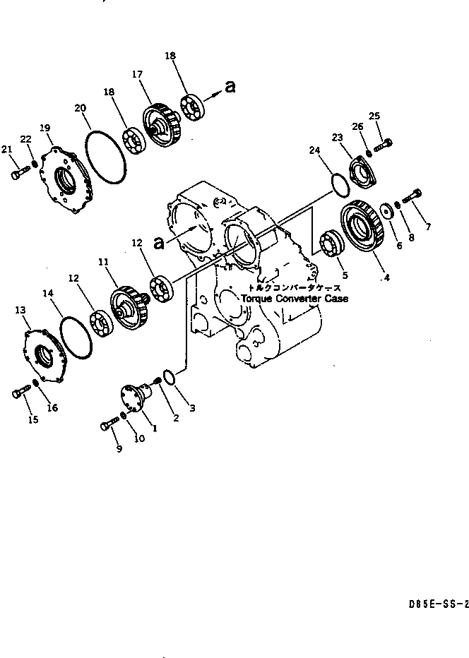 Crawler Loaders Komatsu / D85ESS-2 S/N 3001-3033 (For Southeast Asia)(d85ess-c) / POWER TAKE OFF GEAR(#3001-)(150200 : F2310-03A1)