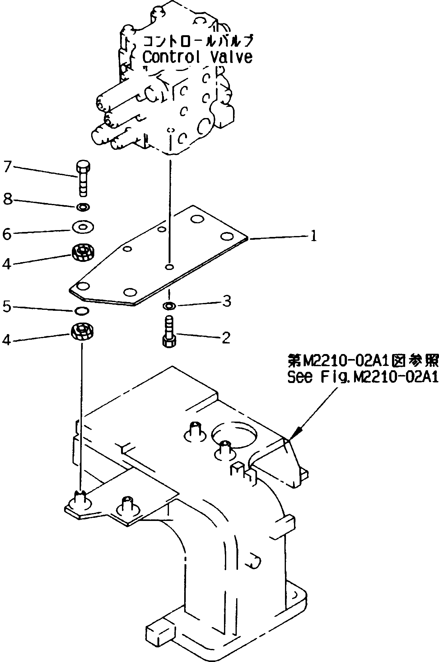 Crawler Loaders Komatsu / D85ESS-2 S/N 3001-3033 (For Southeast Asia)(d85ess-c) / CONTROL VALVE (MOUNT)(#3001-)(180040 : H0120-03A0)