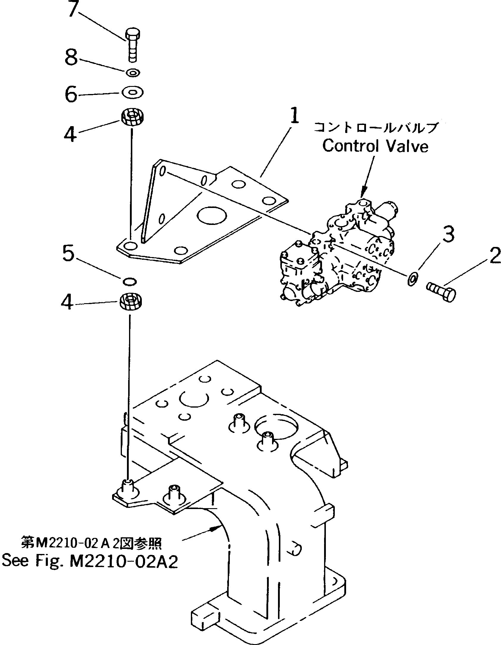Crawler Loaders Komatsu / D85ESS-2 S/N 3001-3033 (For Southeast Asia)(d85ess-c) / CONTROL VALVE (MOUNT)(#3001-)(180050 : H0120-03A1)