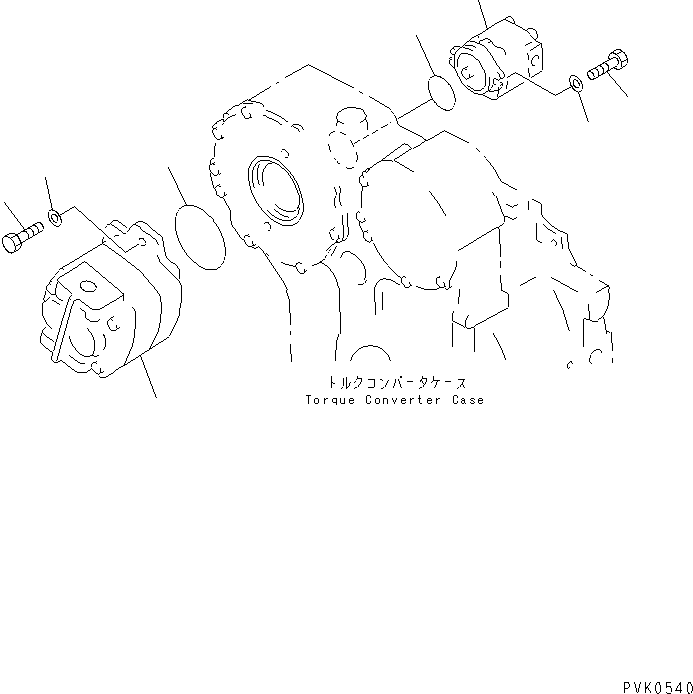Crawler Loaders Komatsu / D85ESS-2 S/N 3001-3033 (For Southeast Asia)(d85ess-c) / HYDRAULIC PUMP (MOUNT)(#3001-)(180090 : H0210-01A0)