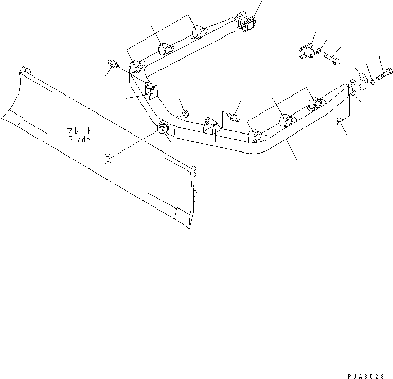 Crawler Loaders Komatsu / D85ESS-2 S/N 3001-3033 (For Southeast Asia)(d85ess-c) / ANGLE FRAME(#3001-)(330020 : T2110-01A3)