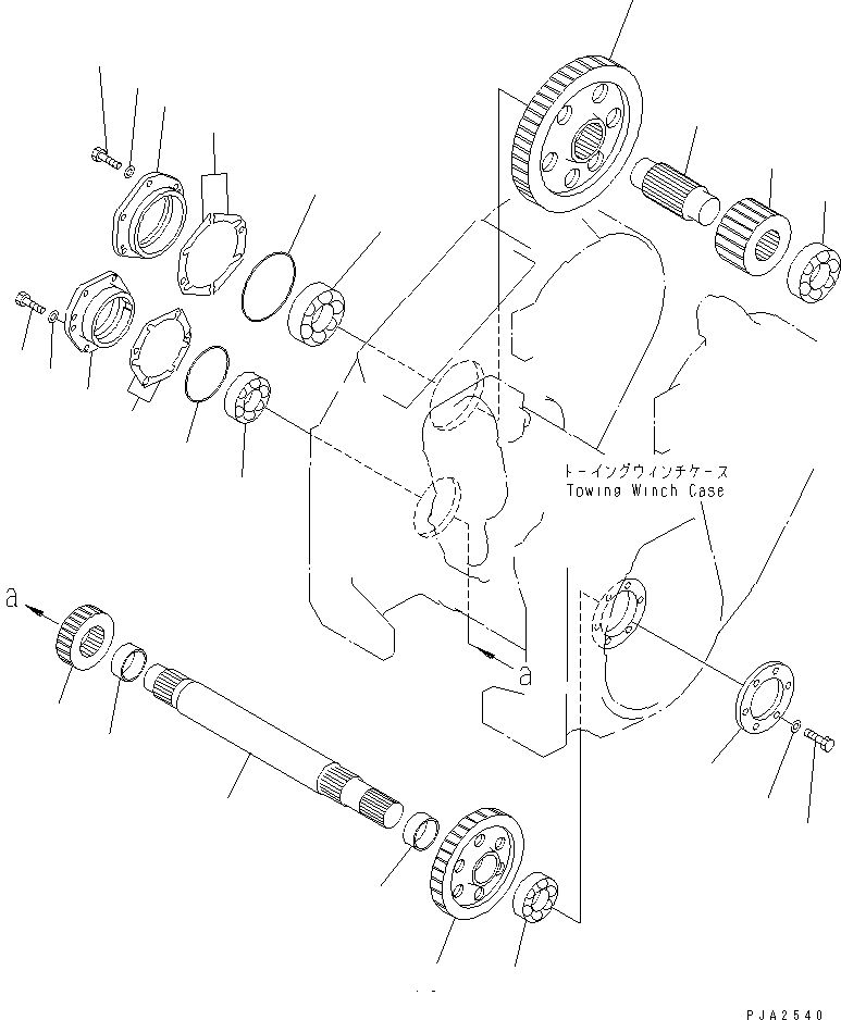 Crawler Loaders Komatsu / D85ESS-2 S/N 3001-3033 (For Southeast Asia)(d85ess-c) / TOWING WINCH (GEAR SHAFT¤ BRAKE)(#3001-)(330160 : T2510-06A0)