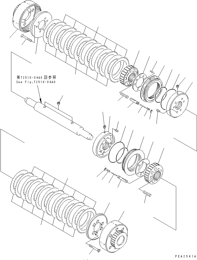Crawler Loaders Komatsu / D85ESS-2 S/N 3001-3033 (For Southeast Asia)(d85ess-c) / TOWING WINCH (CLUTCH)(#3001-)(330170 : T2510-07A0)