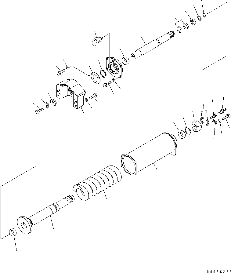 Bulldozers Komatsu / D85EX-15R S/N 20001-20002(d85ex-4c) / RECOIL SPRING (L.H.)(#20001-)(300140 : R2100-03A0)