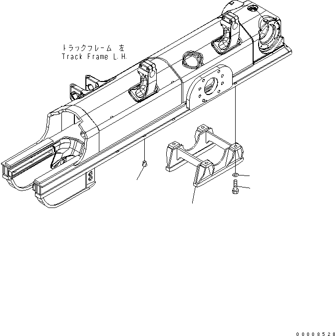 Bulldozers Komatsu / D85EX-15R S/N 20001-20002(d85ex-4c) / ROLLER GUARD (MINI) (L.H.)(#20001-)(300220 : R2100-07A1)