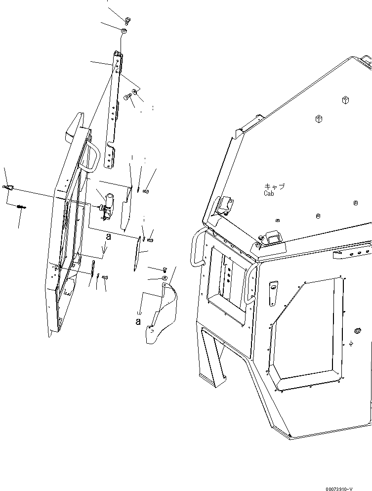 Crawler Loaders Komatsu / D85MS-15 S/N 1001-1005(d85ms-1c) / CAB (DOOR WIPER) (R.H.)(#1001-)(240070 : K0210-05A0)