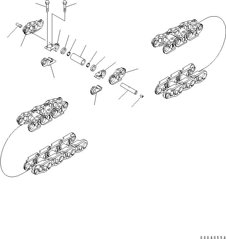 Crawler Loaders Komatsu / D85MS-15 S/N 1001-1005(d85ms-1c) / TRACK LINK(#1001-)(450030 : Y0322-01A0)
