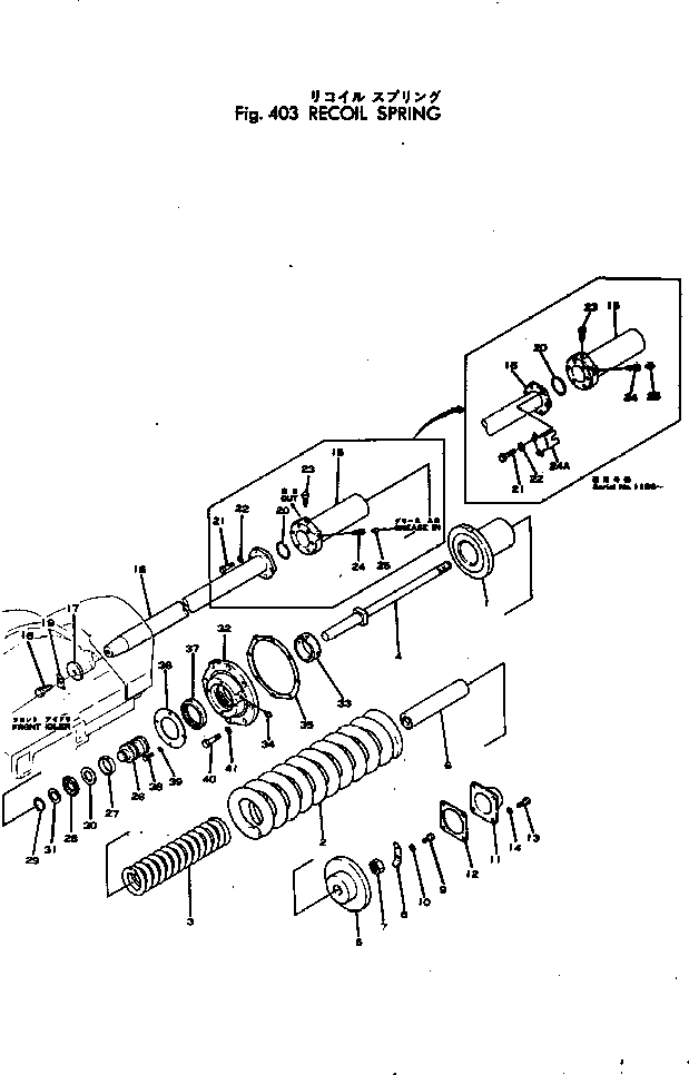 Crawler Loaders Komatsu / D95S-1 S/N 1003-UP(d95s-1r) / RECOIL SPRING(120030 : 403)