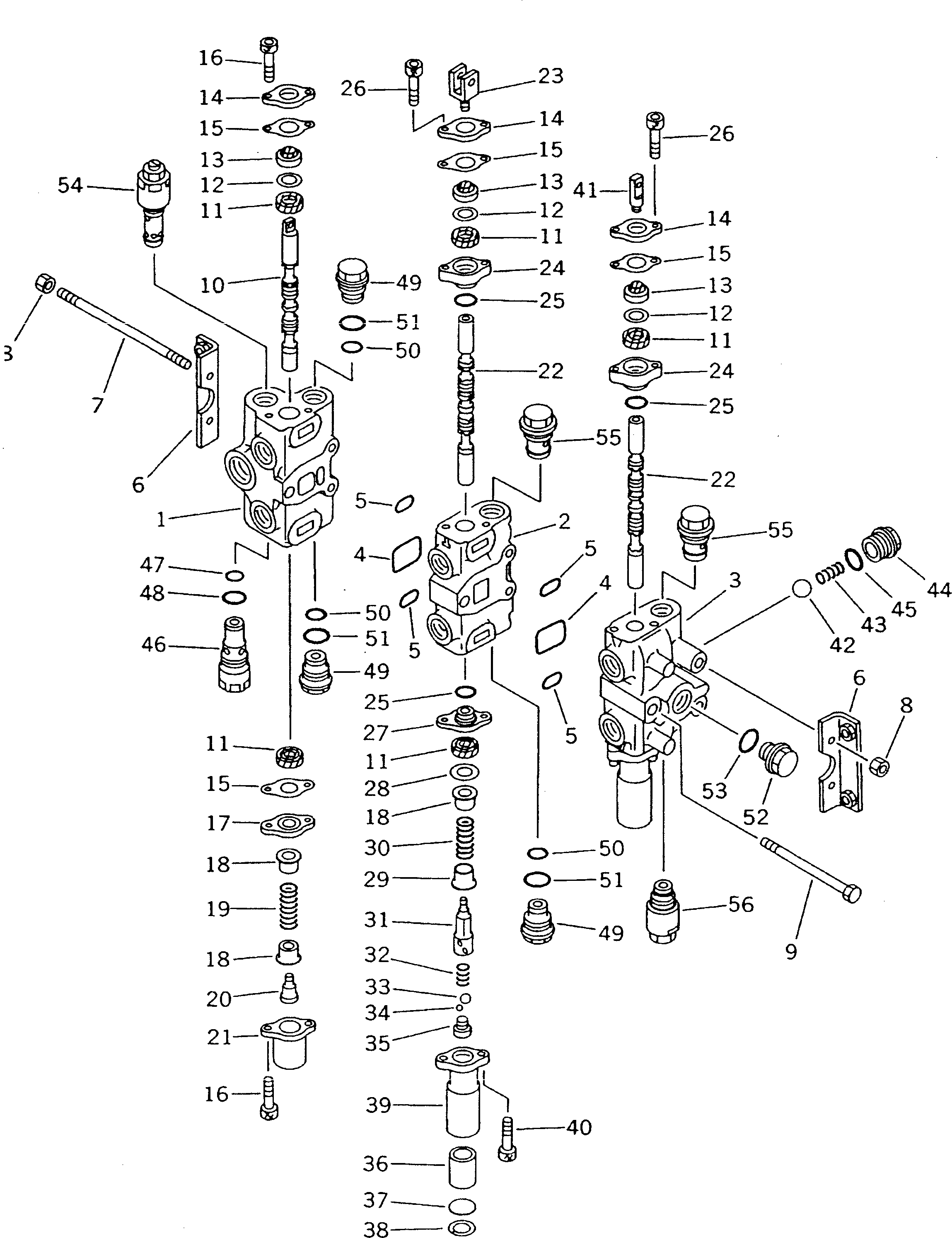 Bulldozers Komatsu / DNH020-6L-LT S/N 60001-UP (D21PL-6)(dnh0207c) / WORK EQUIPMENT VALVE (1/2) (FOR 3-POINT HITCH)(060020 : 6205)