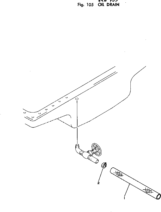 Diesel Generators Komatsu / EG100-2 S/N 3001-UP(eg100-2c) / OIL DRAIN(030020 : 105)