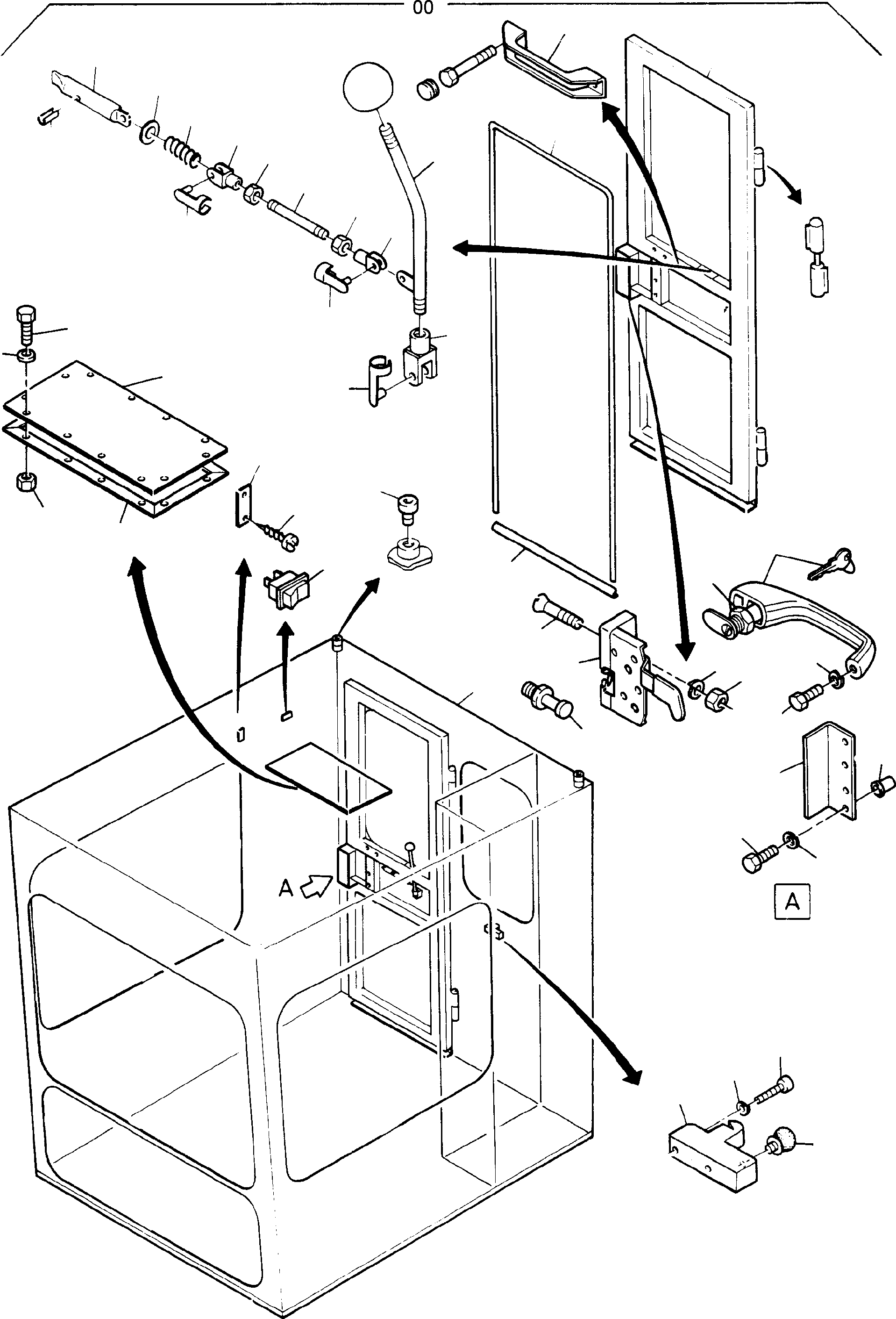 Excavators Mining Komatsu / H185S S/N 06085(g06085) / Cabin(090-0663 : 090-0663)