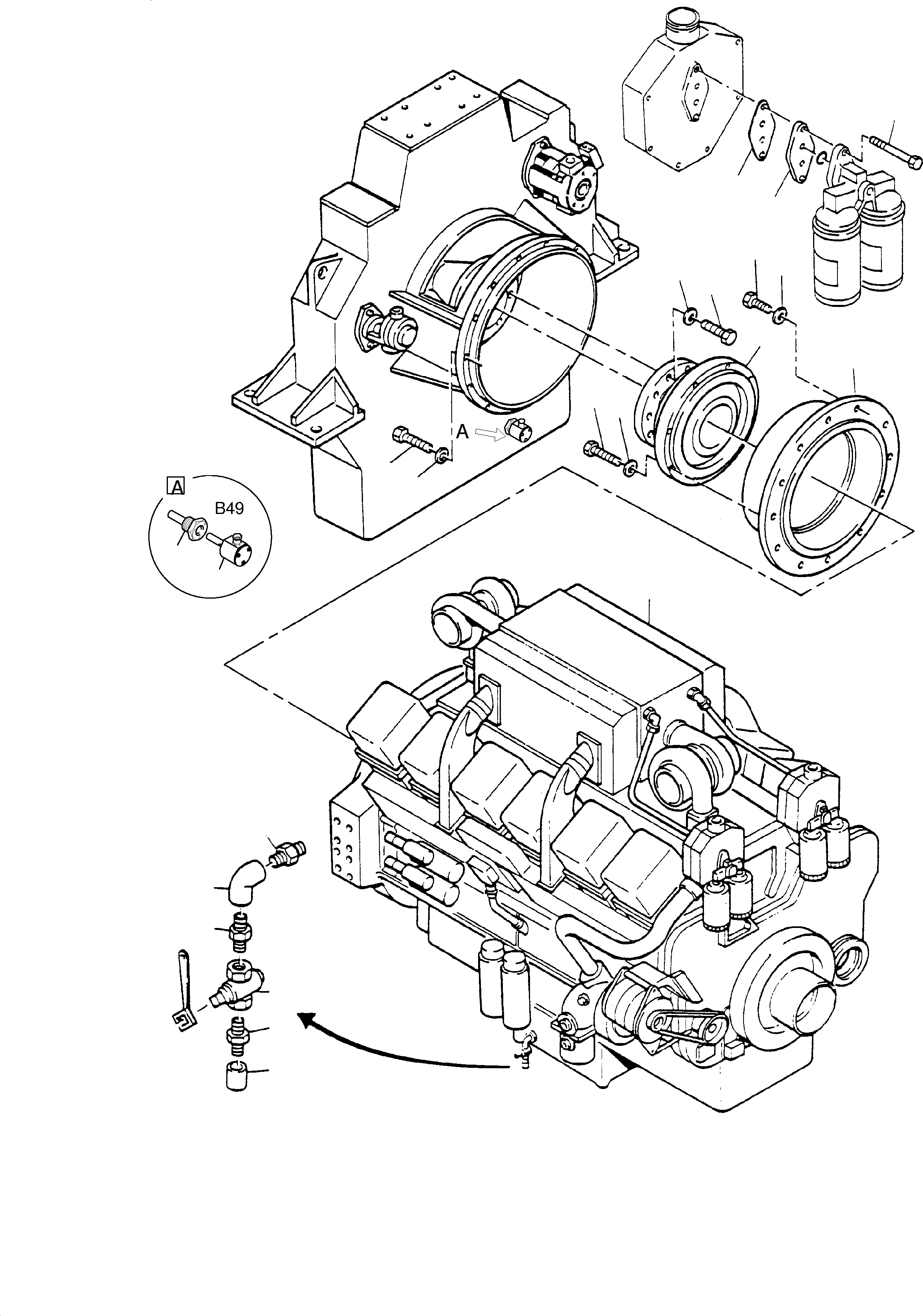 Excavators Mining Komatsu / H185S S/N 06085(g06085) / Engine Assy.(585-1211 : 585-1211)