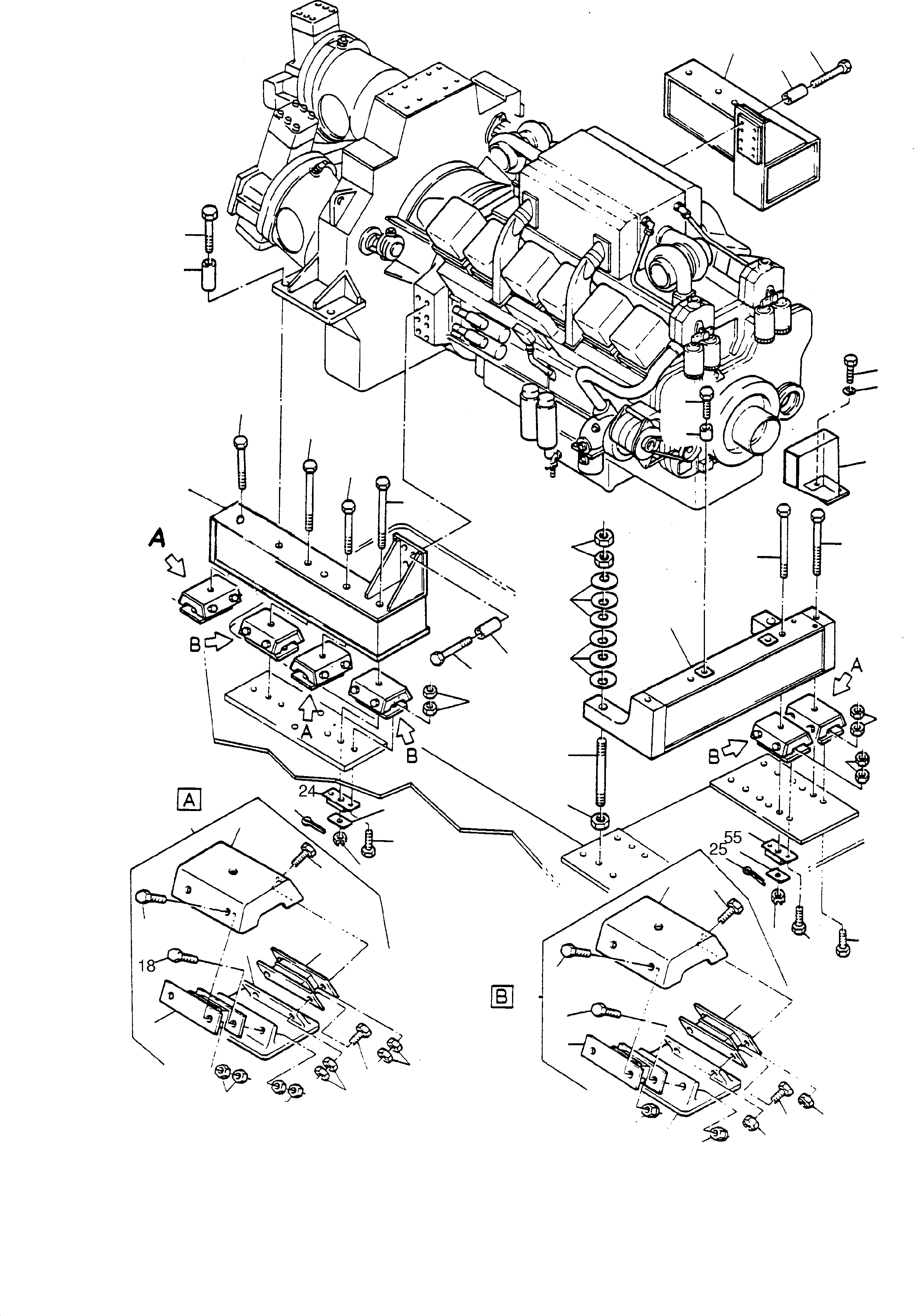 Excavators Mining Komatsu / H185S S/N 06085(g06085) / Engine Assy.(585-1211 : 585-1211)