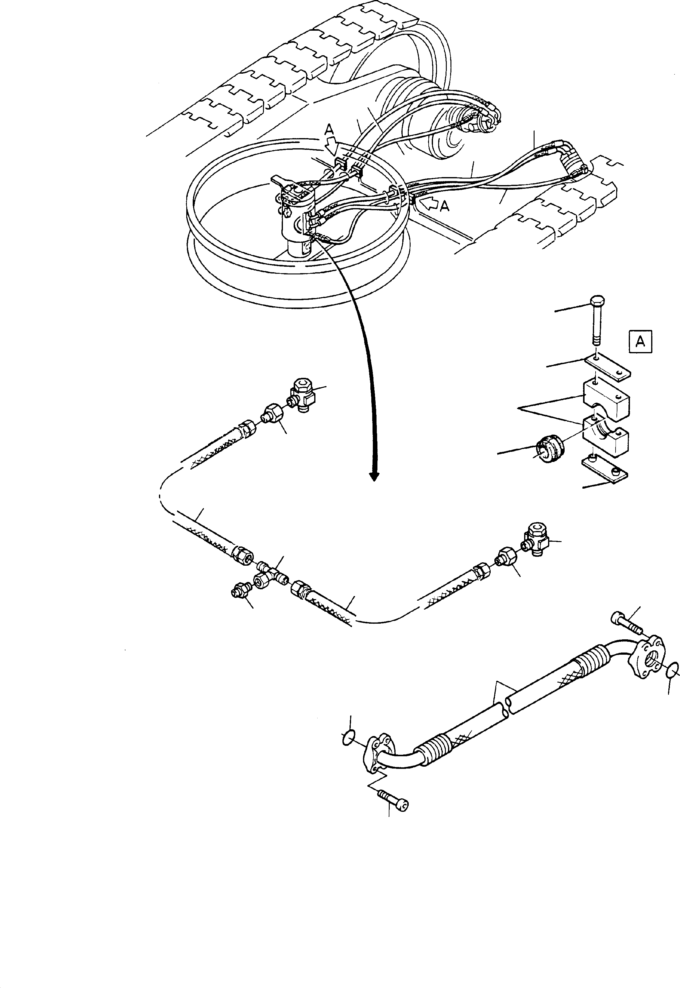 Excavators Mining Komatsu / H185S S/N 06085(g06085) / Hydraulic Chassis(585-3185a : 585-3185a)
