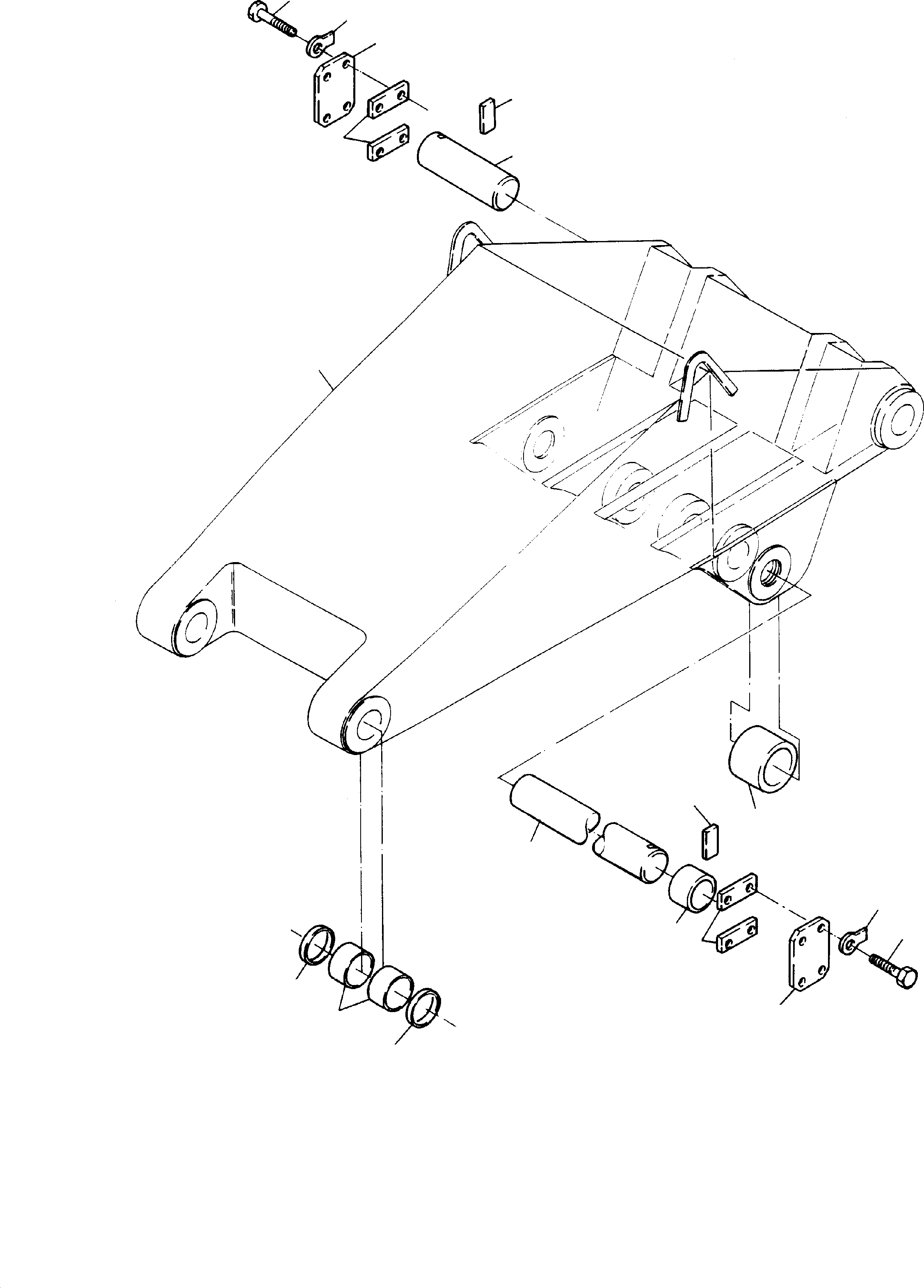 Excavators Mining Komatsu / H185S S/N 06085(g06085) / Bullclam Bucket Stick  4.3 m(585-4200 : 585-4200)