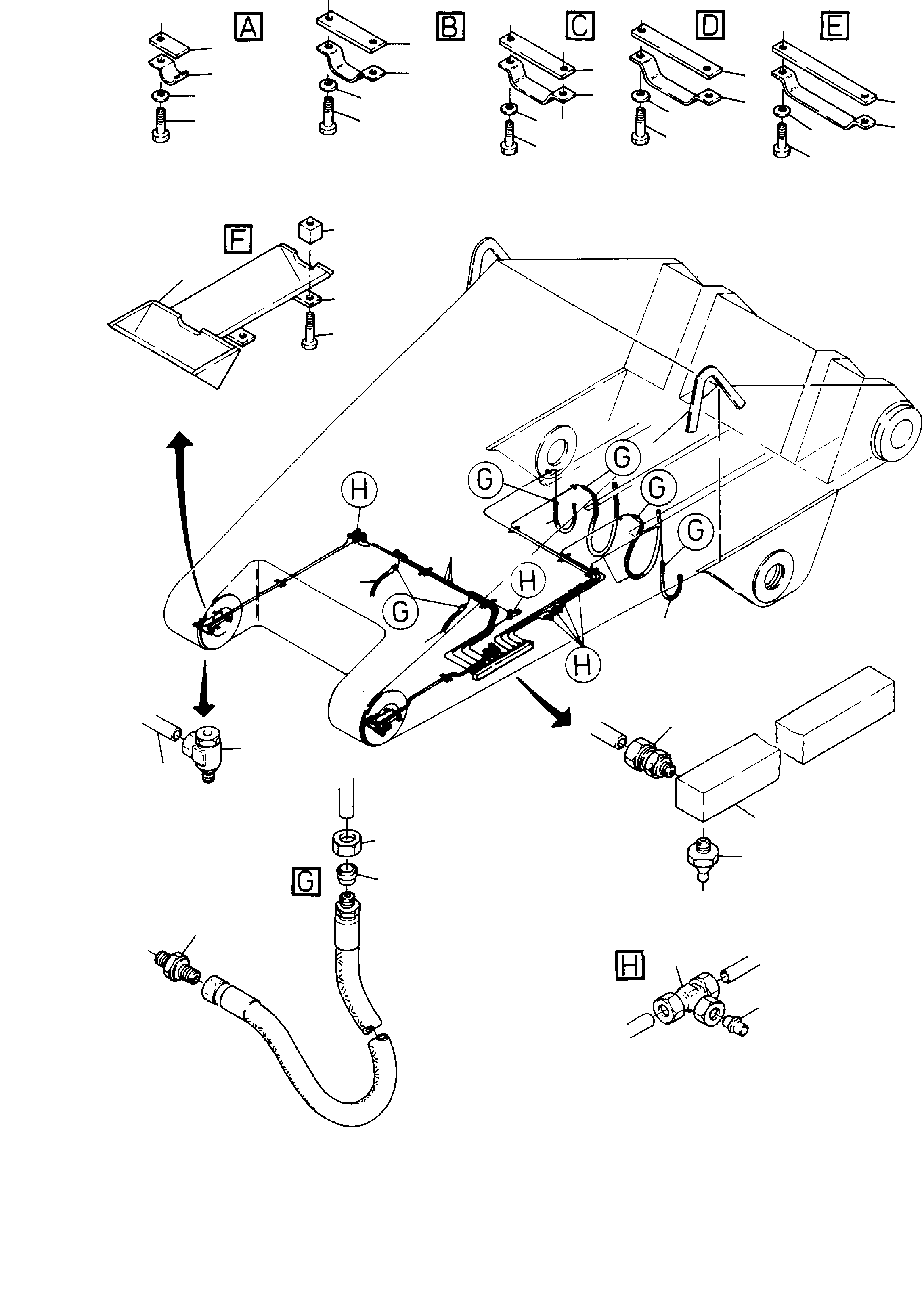 Excavators Mining Komatsu / H185S S/N 06085(g06085) / Bullclam Bucket Stick  4.3 m(585-4200 : 585-4200)